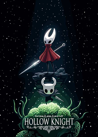 Hollow Knight and Hornet Poster
