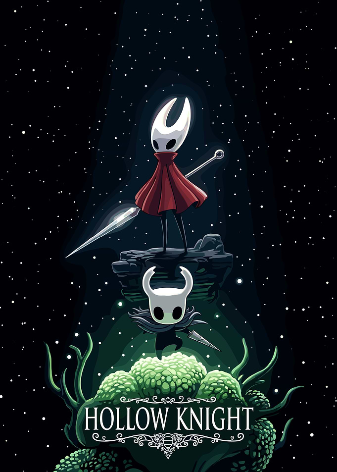 Hollow Knight and Hornet Poster