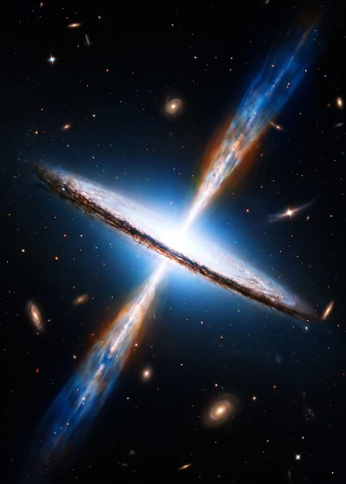 Quasar Galaxy Active Galactic Nucleus with Jets