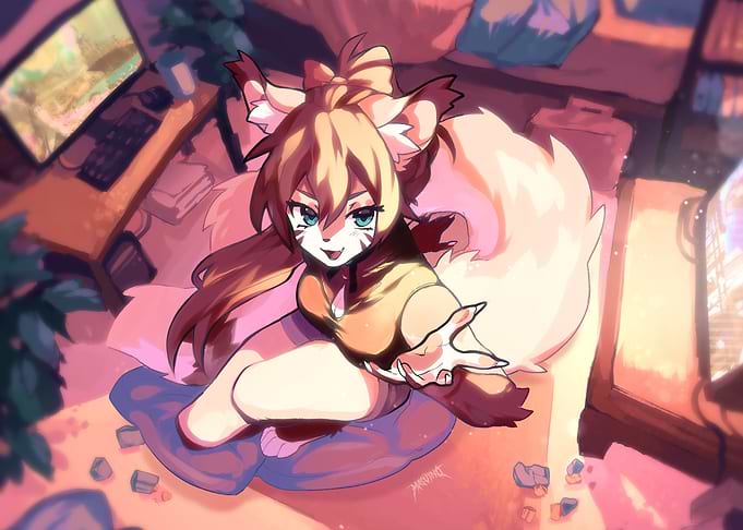 Chizu in her room