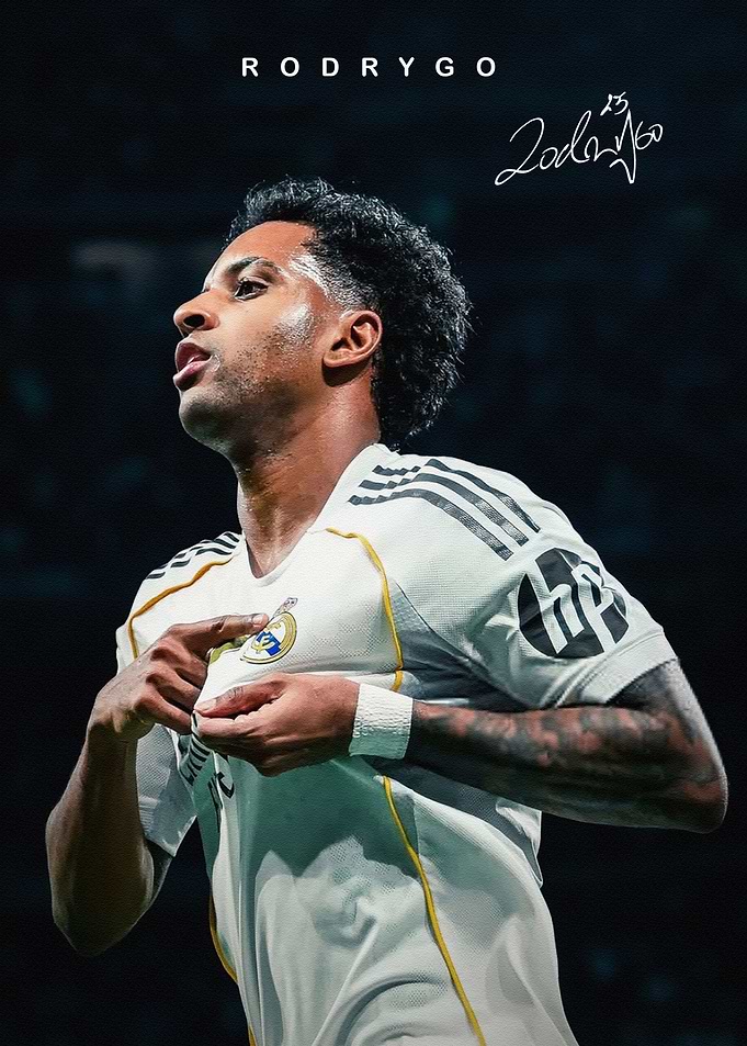 Rodrygo Soccer Poster