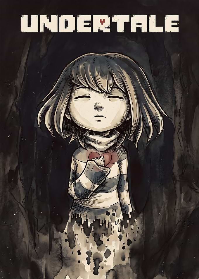 Undertale Frisk Fan Art Illustration