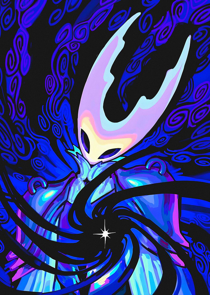 Hollow Knight Void Heart Illustration