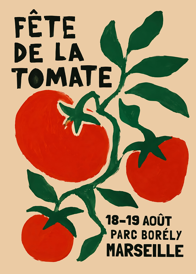 Fête de la Tomate Marseille Poster