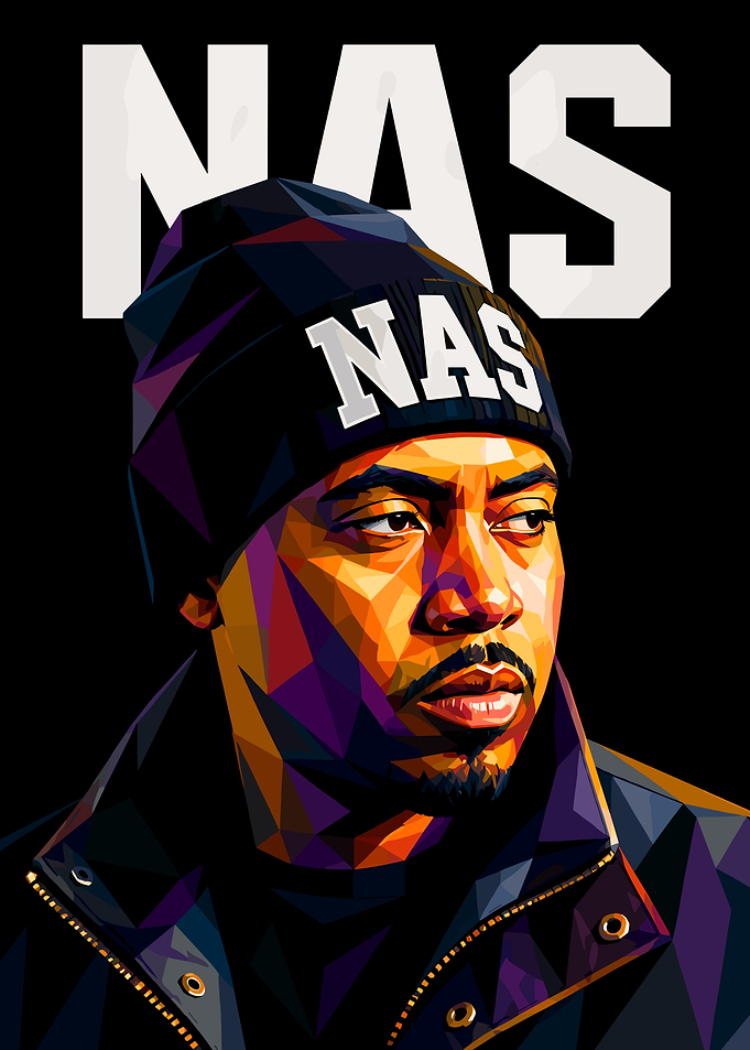 Nas Portrait Poster