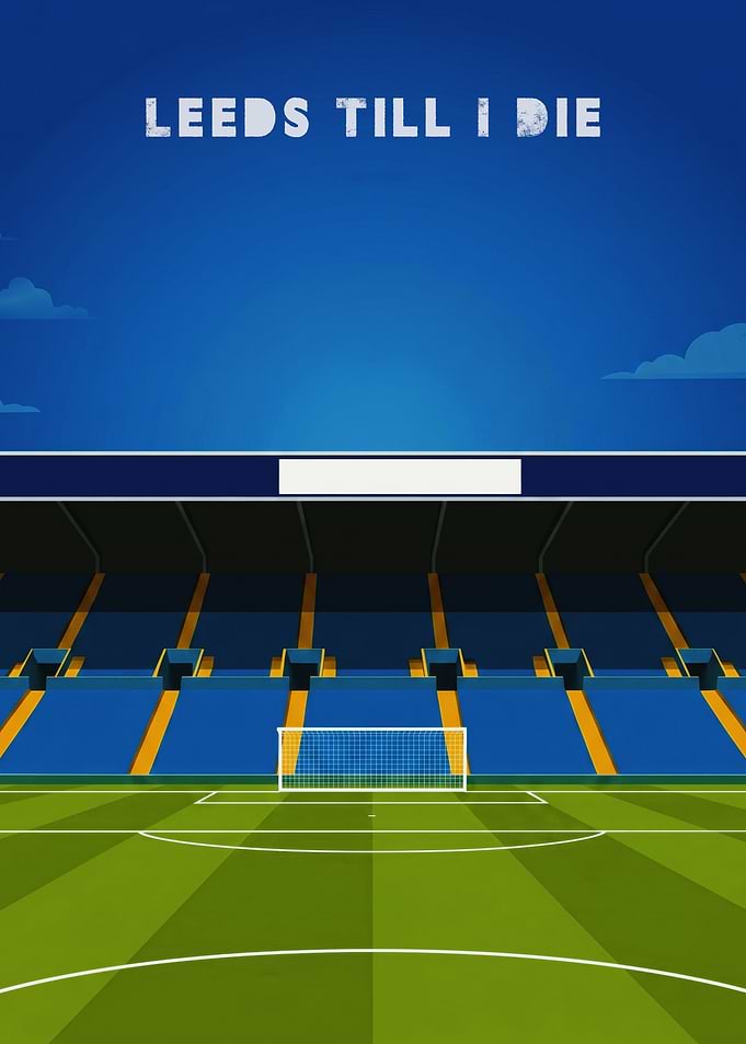 Leeds United Football Stadium Poster