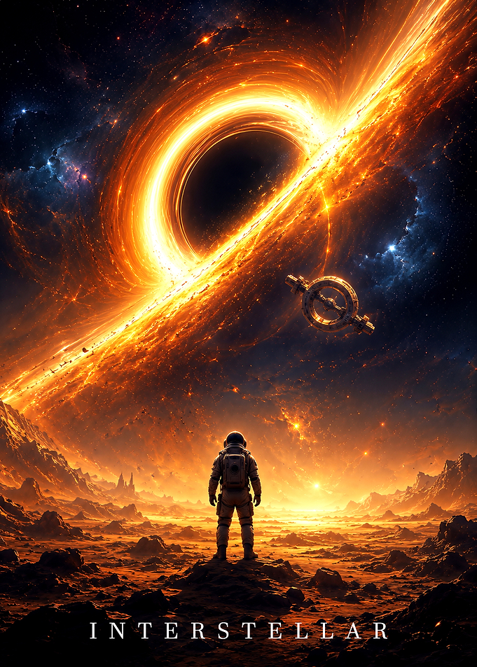 Interstellar Movie Poster Black Hole