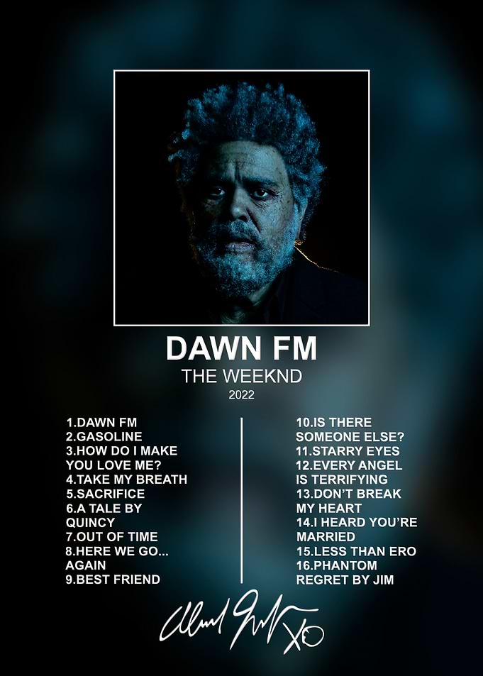The Weeknd Dawn FM Album Poster