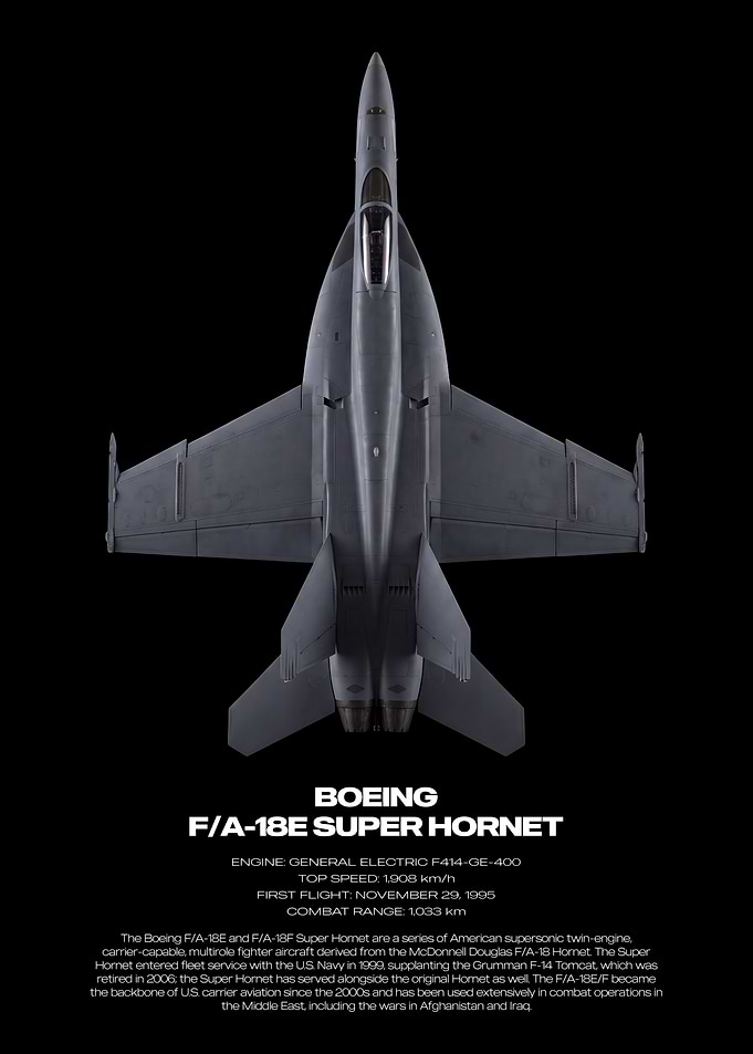 Boeing F/A-18E Super Hornet Poster