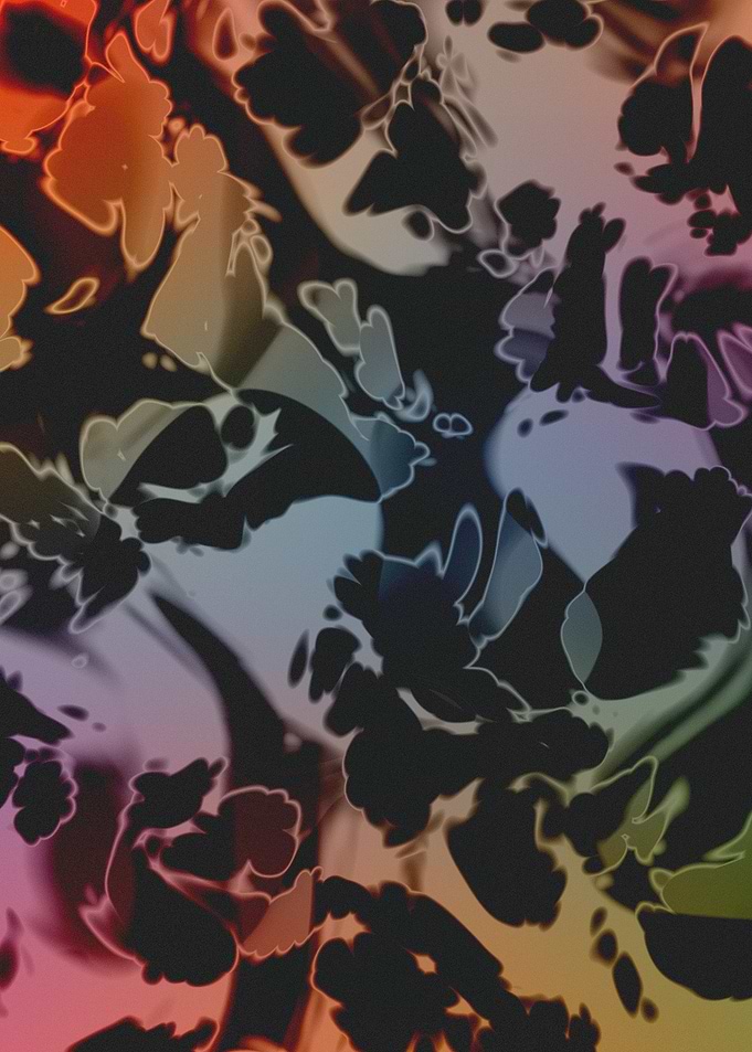Abstract Fluid Gradient Liquid Pattern