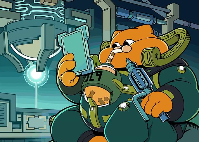 Gumball Watterson in Sci-Fi Gear