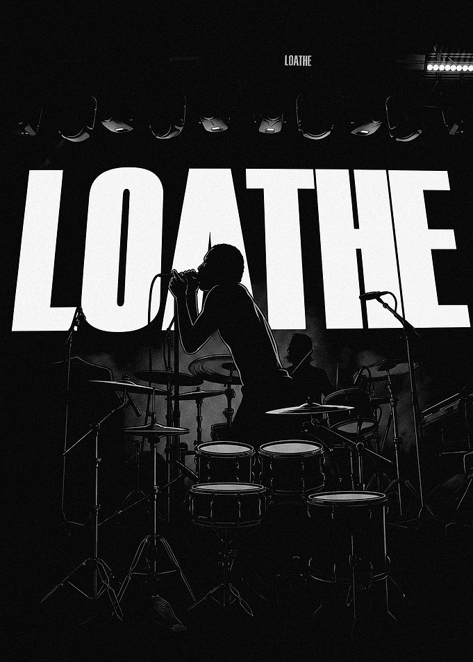 Loathe Band Concert Silhouette Art