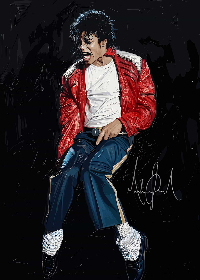 Michael Jackson Thriller Era Portrait