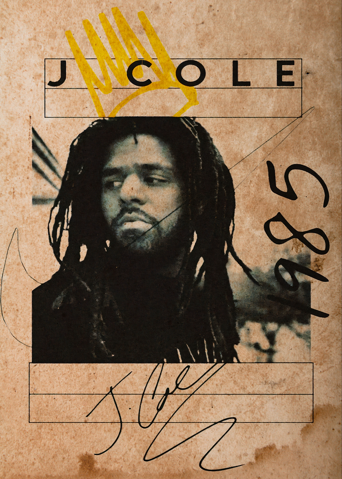 J. Cole 1985 Vintage Poster