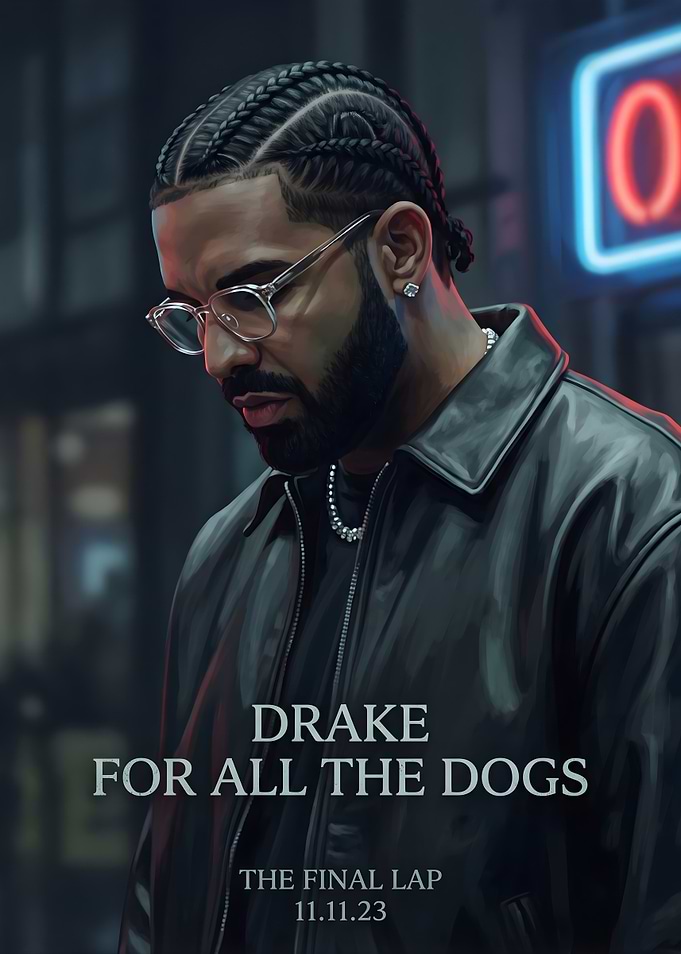 Drake For All The Dogs Poster
