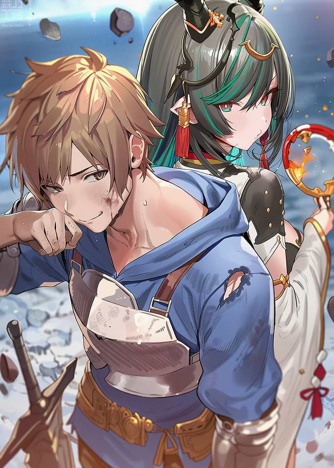 Anime Fantasy Duo Back to Back