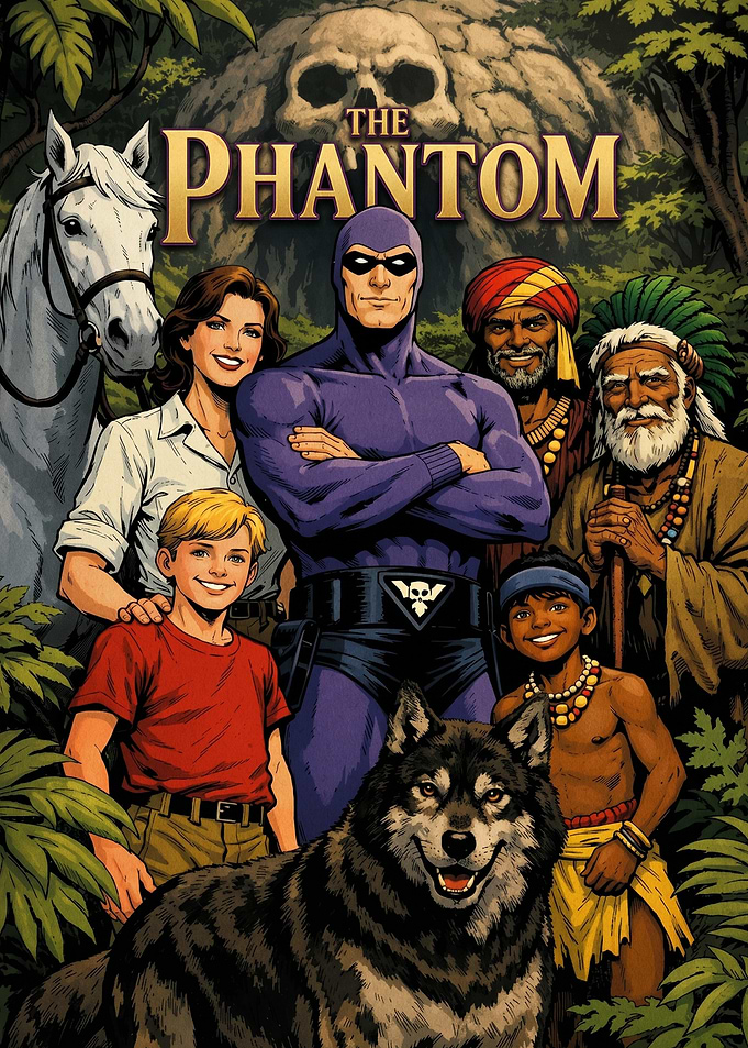 The Phantom Comic Book Cover Art