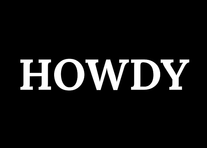 Howdy Text Graphic