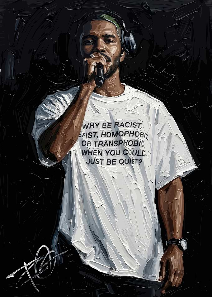 Frank Ocean Painting Portrait