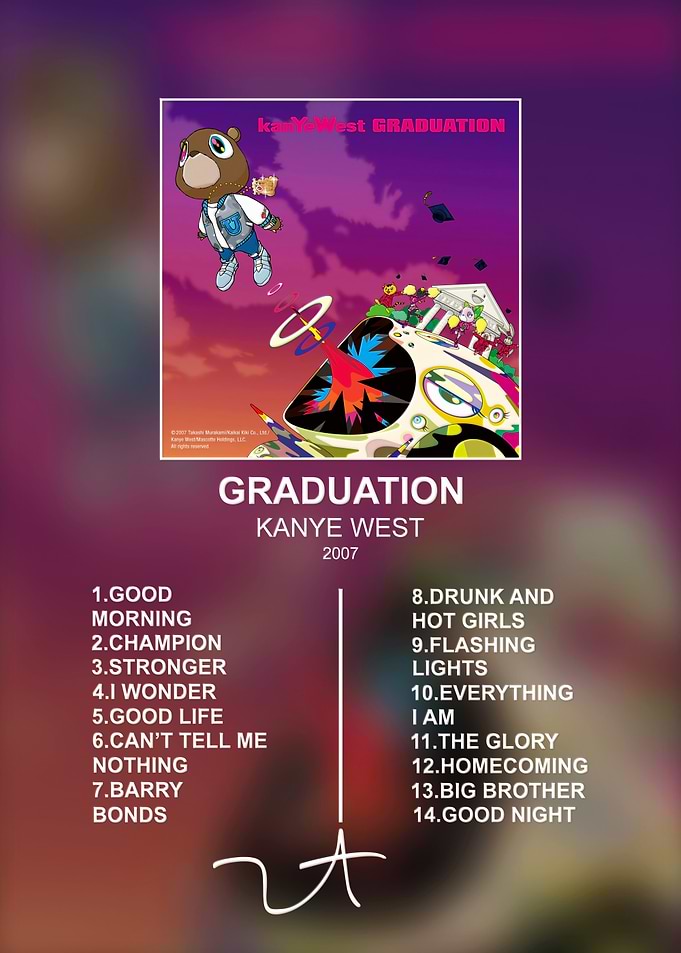Kanye West Graduation Album Poster