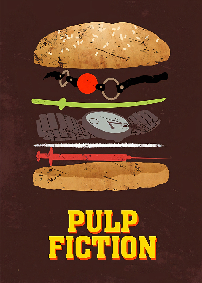 Pulp Fiction Burger Minimalist Poster
