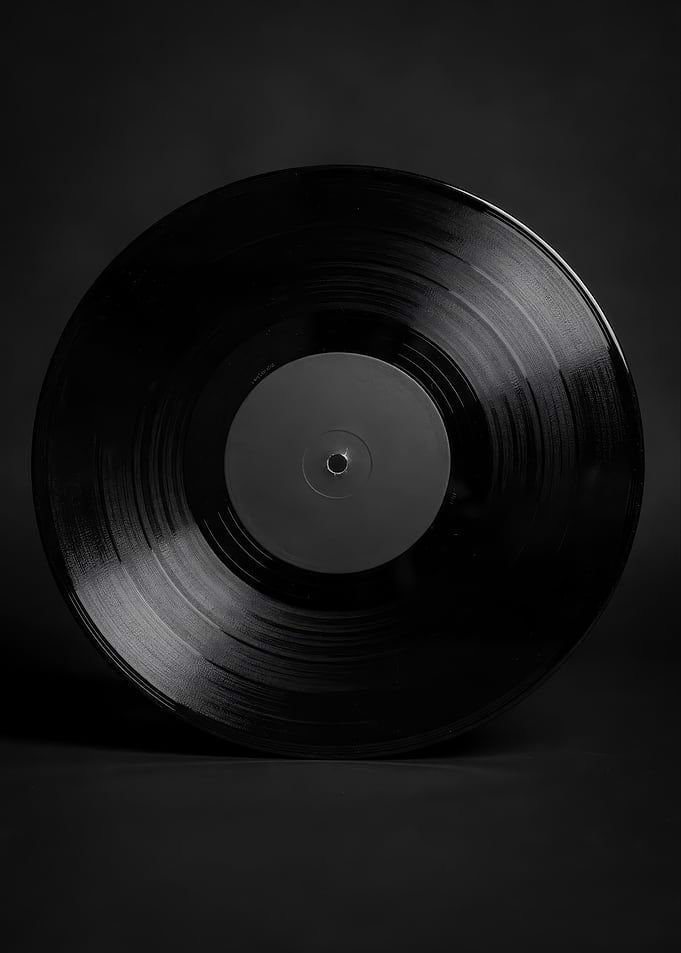 Classic Black Vinyl Record