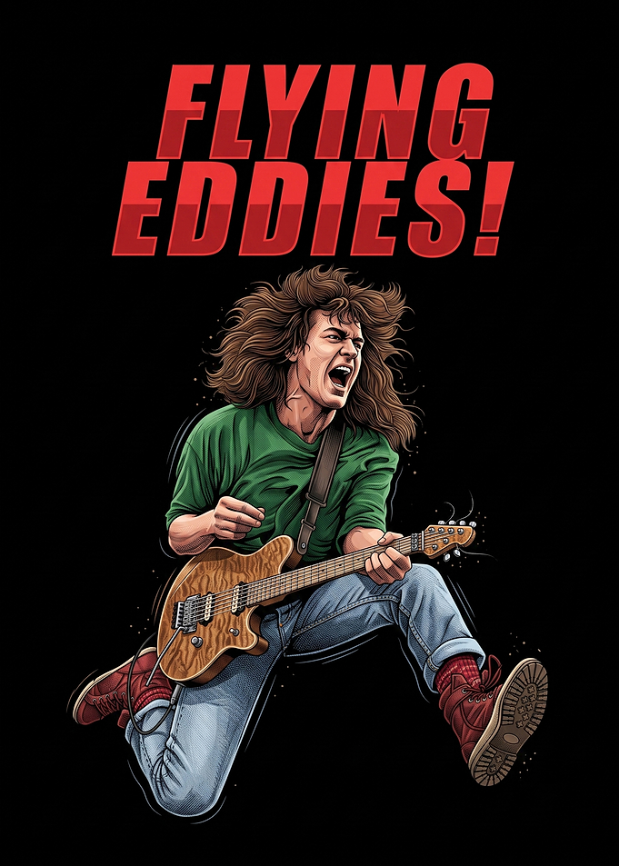 Flying Eddies Guitarist Illustration
