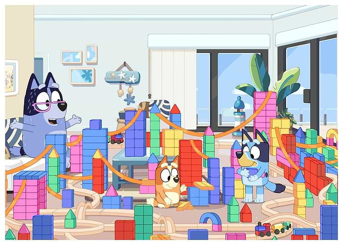 Bluey and Bingo Building Blocks