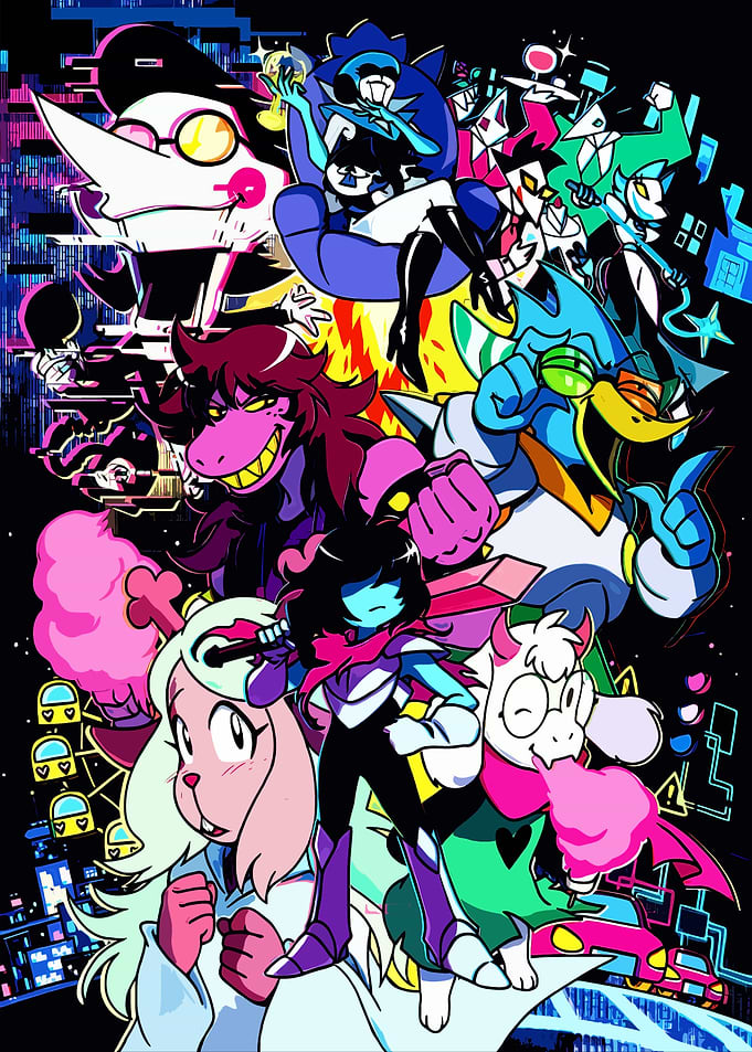 Deltarune Chapter 2 Character Collage