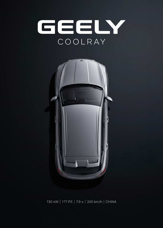 Geely Coolray Top View Advertisement