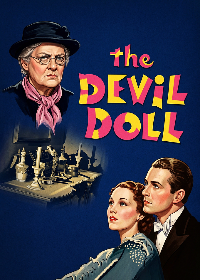 The Devil Doll Vintage Movie Poster