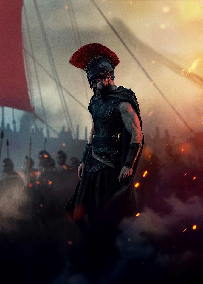 Spartan Warrior in Battle