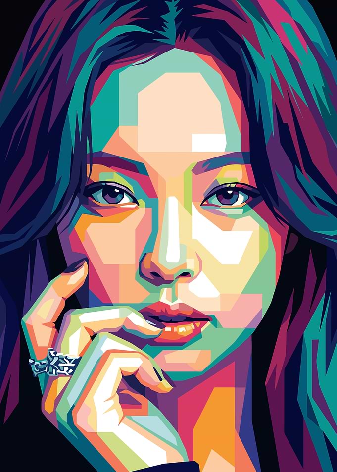 Jennie Blackpink WPAP Pop Art Portrait