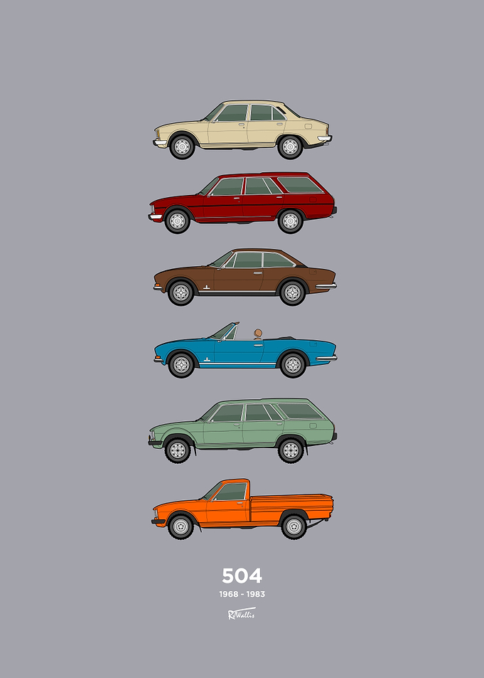 504 classic car collection