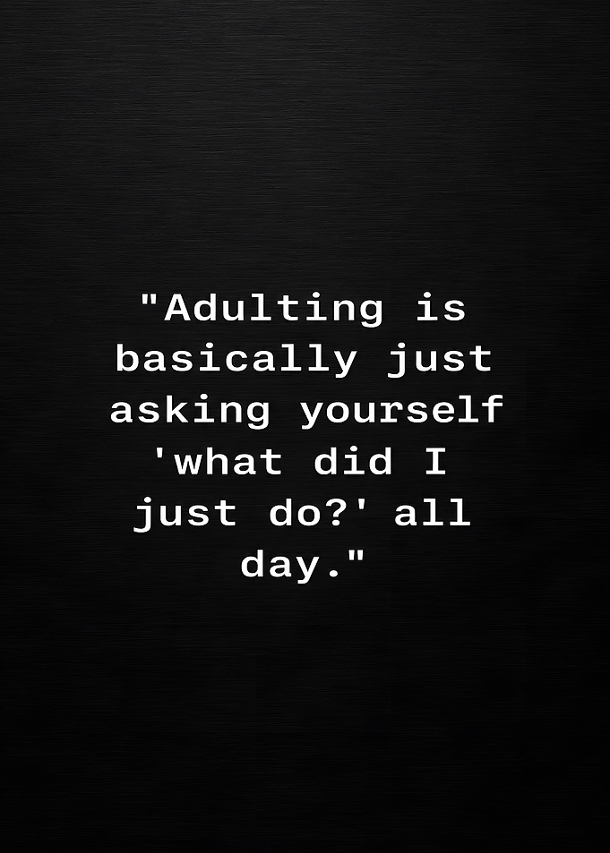 Adulting Daily Reflection