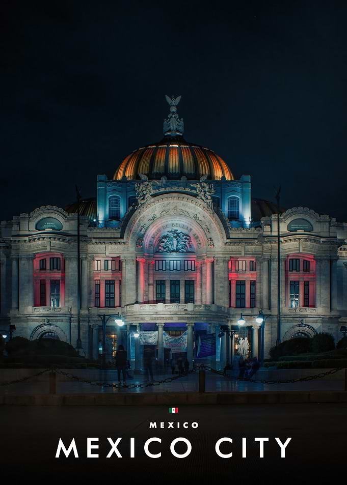 Palacio de Bellas Artes at Night