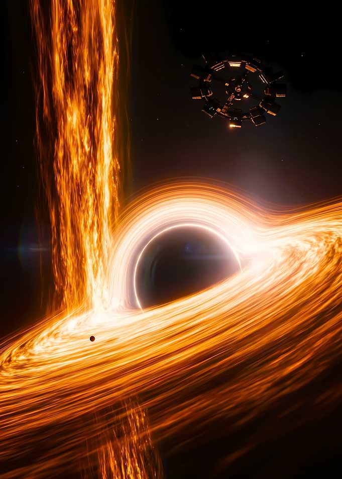 Interstellar Gargantua Black Hole Scene