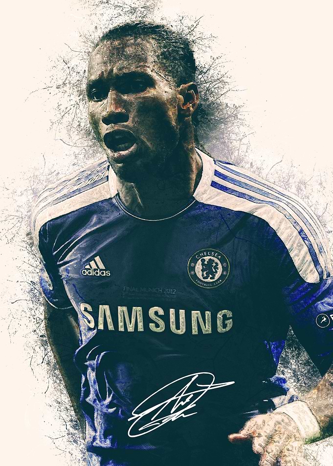 Didier Drogba Digital Portrait
