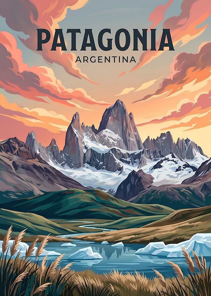 Patagonia Argentina Mount Fitz Roy Landscape