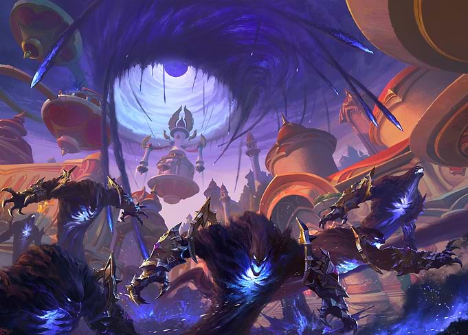 World of Warcraft - Void Beast Erupts Over Silvermoon