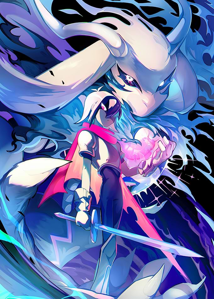 Asriel Dreemurr and Frisk Undertale Fanart