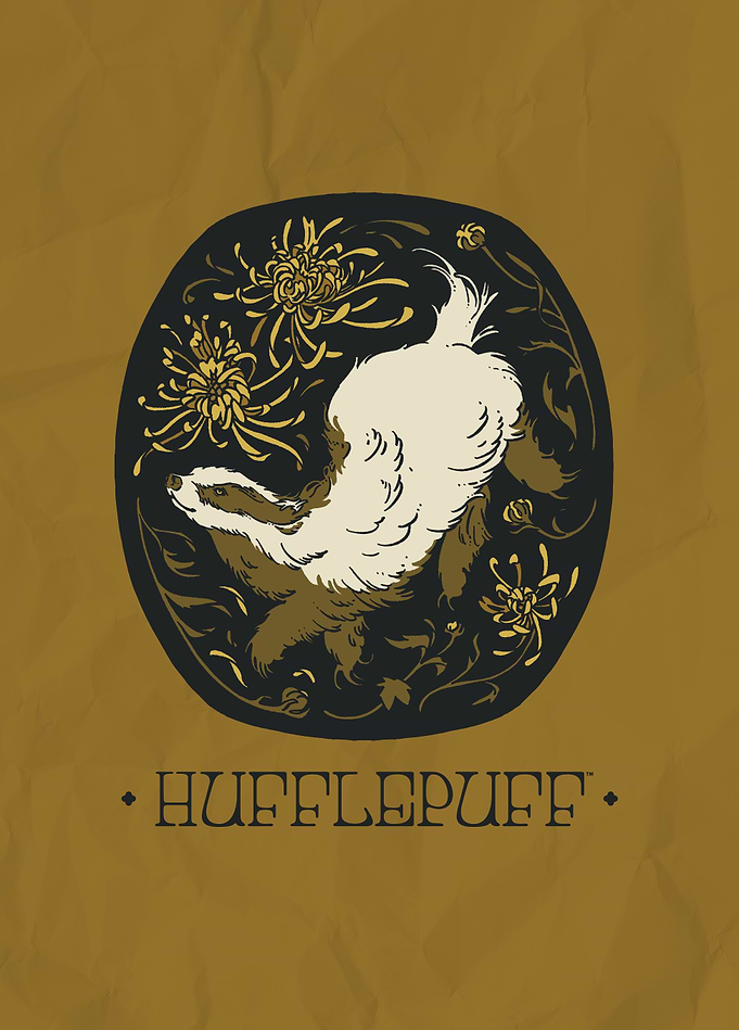 Hufflepuff House Crest Emblem