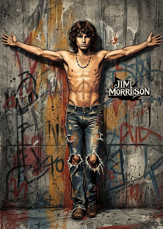 Jim Morrison Iconic Portrait Poster