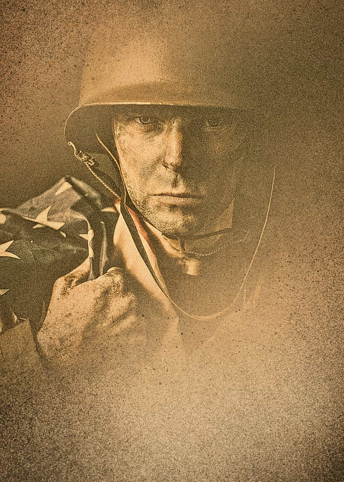 Vintage American Soldier Portrait