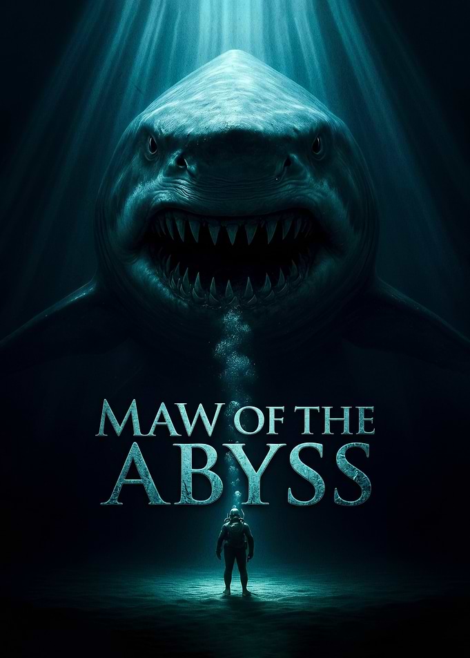 Maw of the Abyss Shark Poster