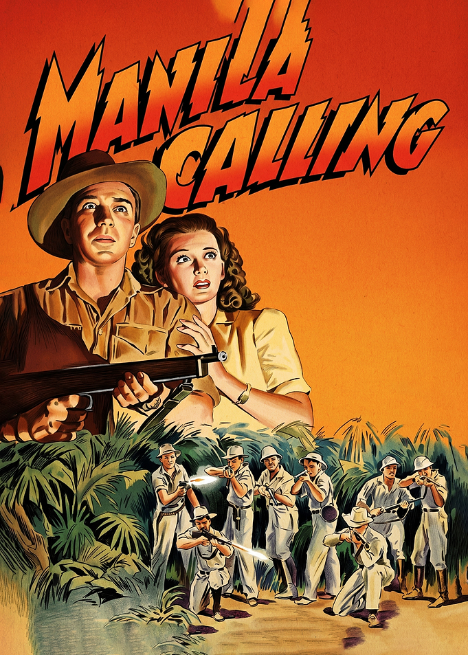 Manila Calling Vintage Movie Poster
