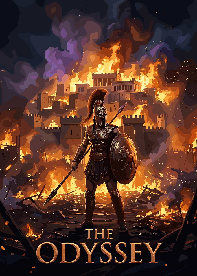 The Odyssey Spartan Warrior Poster