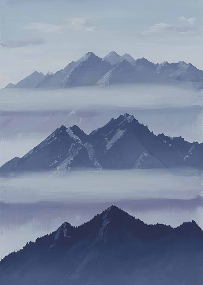 Indigo Ridge Mist Mountain Layers