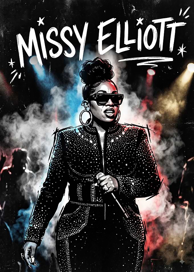 Missy Elliott Concert Performance Poster