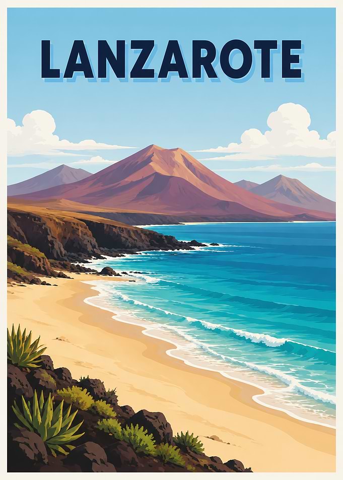 Lanzarote Travel Poster